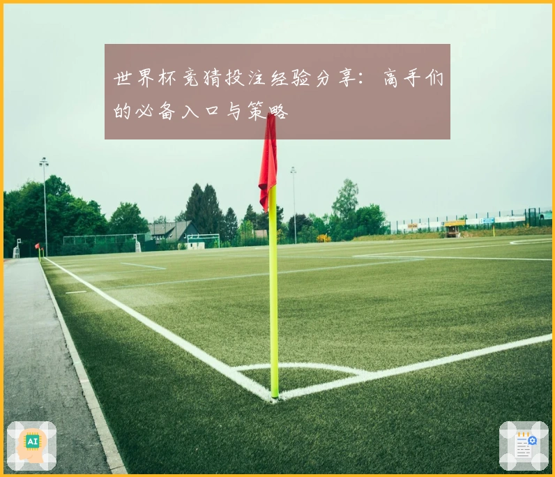 世界杯竞猜投注经验分享：高手们的必备入口与策略