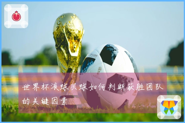 世界杯滚球买球如何判断获胜团队的关键因素